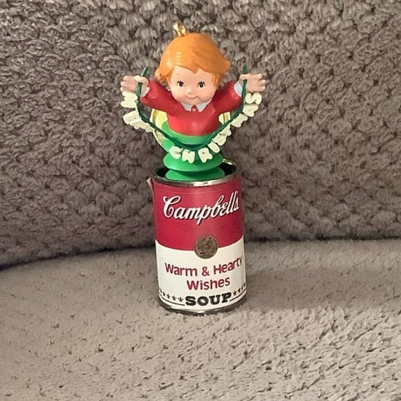 Disney Holiday Decorative Hand Towels, New, & Keepsake Campbells Soup Ornament - Picture 3 of 5